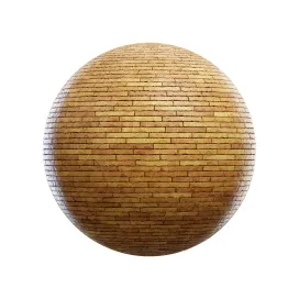 Orange stone brick wall